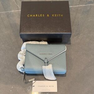 (Brand New)Charles & Keith Teal Wallet